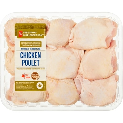 le Choix du Président Cuisses de poulet Simplement bon 13,43 $/1kg 6,09 $/1lb