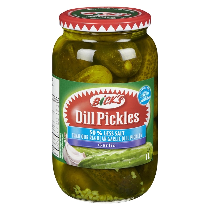 Dill Pickles 50 % Less Salt Garlic