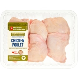 le Choix du Président Cuisses de poulet Simplement bon 23,13 $/1kg 10,49 $/1lb