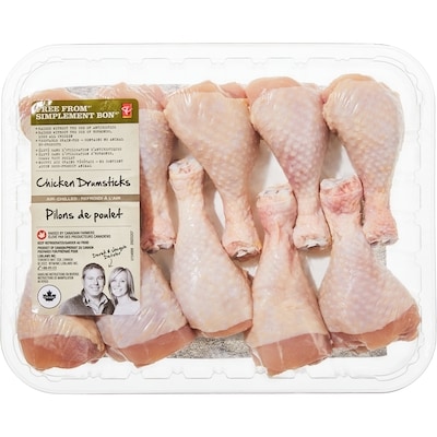 President's Choice Free From Chicken Drumsticks, Club Pack $14.53/1kg $6.59/1lb