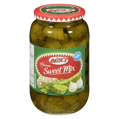 Bicks Premium Sweet Mix Pickles 1000 ml, $0.79/100ml