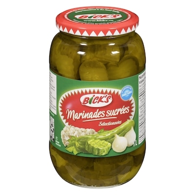 Bick’s Marinades sucrées sélectionnées 1000 ml, 0,79 $/100ml