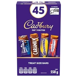 Cadbury Halloween Treat-Sized Pack, Candy Bars (Chocolate Candy Bars). Dairy Milk Oreo, Caramilk, Wunderbar, Crispy Crunch 558 g, $2.15/100g