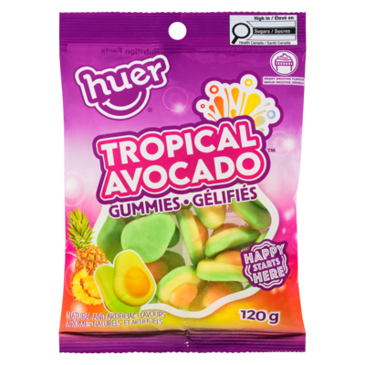 Huer Gummies Tropical Avocado 120 g, $1.67/100g