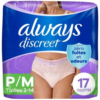Always Culotte Discreet Maximum P/M 17 ea, 1,47 $/1ch