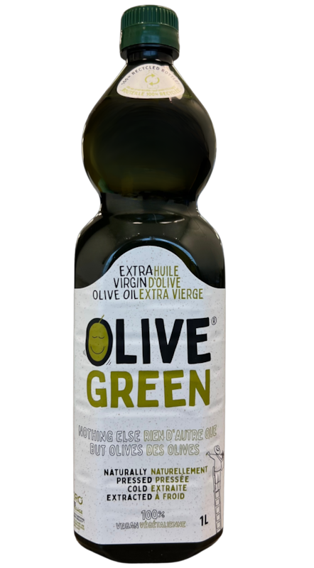 Olive Green Extra Virgin Olive Oil, Cold Extracted - 1 l | Zehrs