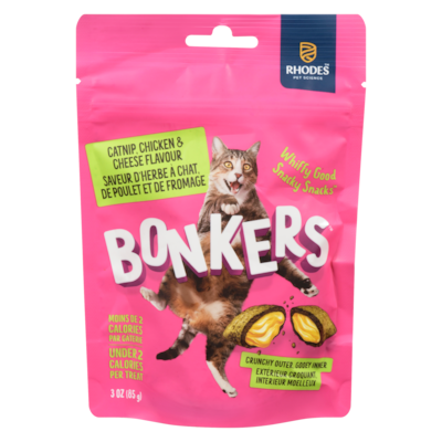 BONKERS Treat Catnip, Chicken & Cheese Flavour 85 g, $2.93/100g