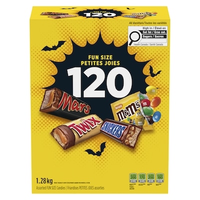 Mars Assorted Fun Size Candies 1280 g, $1.56/100g