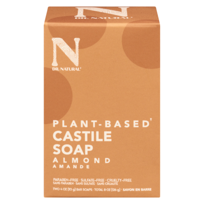 Dr. Natural Castile soap amande 2x113.0 g, 5,08 $/100g