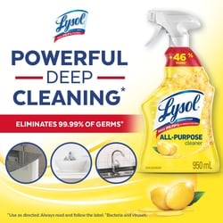 Lysol Disinfectant All-Purpose Cleaner Lemon - 950 ml | Loblaws