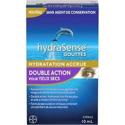 Hydrasense Double action pour yeux secs 10 ml, 189,90 $/100ml