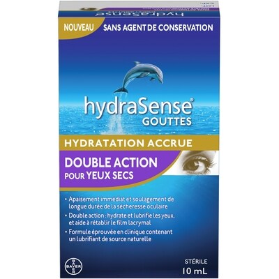 Hydrasense Double action pour yeux secs 10 ml, 189,90 $/100ml