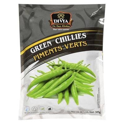 Divya Green Chillies 315 g, $0.41/100g