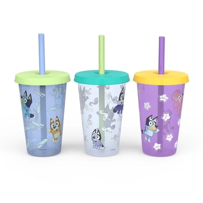 Zak Designs Bluey Color Change 16.5oz Tumbler 3pc 3 ea, $16.00/1ea