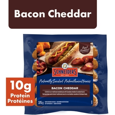 Schneiders Saucissons fumés bacon cheddar 375 g, 2,67 $/100g