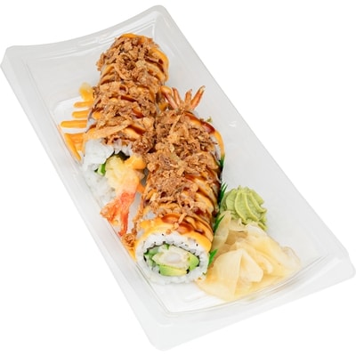 Zenshi Crunchy Shrimp Tempura Roll 10pc (Available after 11am) 258 g, $4.65/100g
