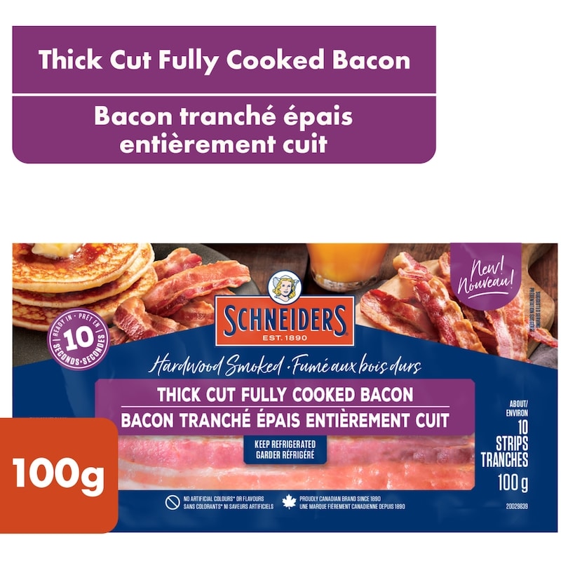 Thick Cut Fully Cooked Bacon