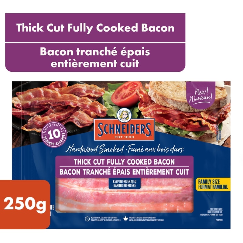 Thick Cut Fully Cooked Bacon