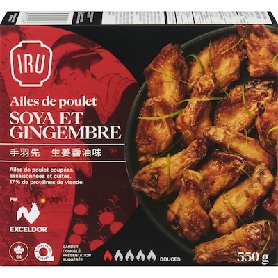 null Ailes de poulet soya et gingembre 550 g, 1,81 $/100g