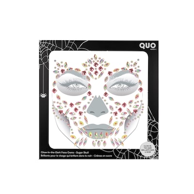 Quo Beauty Glow-in-the-Dark Face Gems - Sugar Skull 1 ea, $11.00/1ea