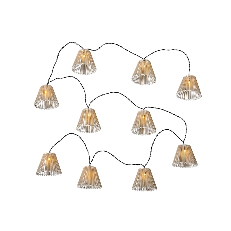 Ribbed Solar String Light 10 Count