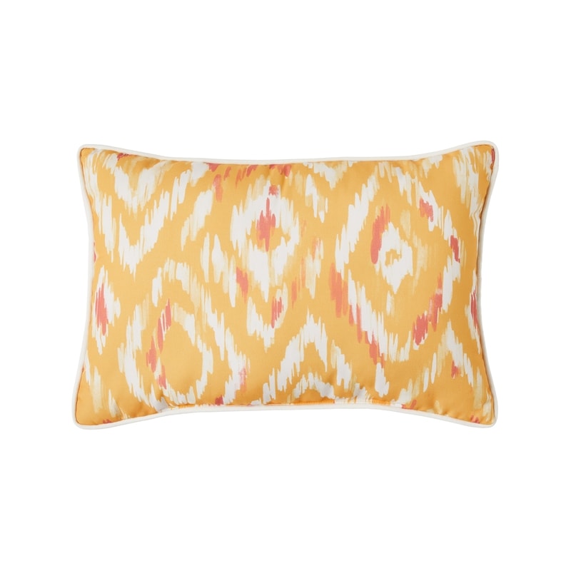 Decorative Oblong Patio Cushion - Watercolour Ikat