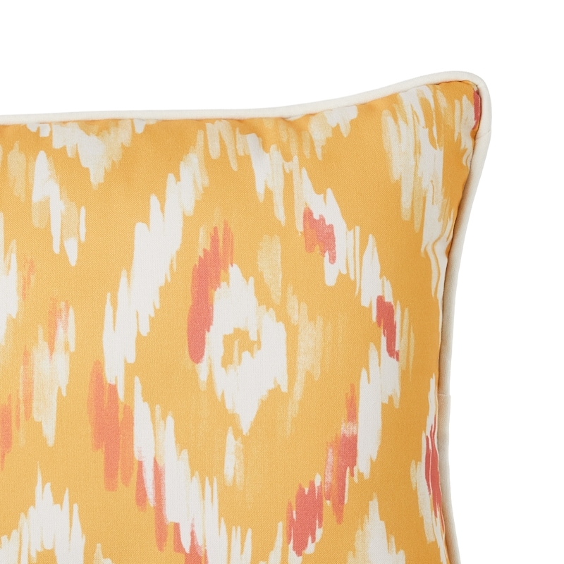 Decorative Oblong Patio Cushion - Watercolour Ikat