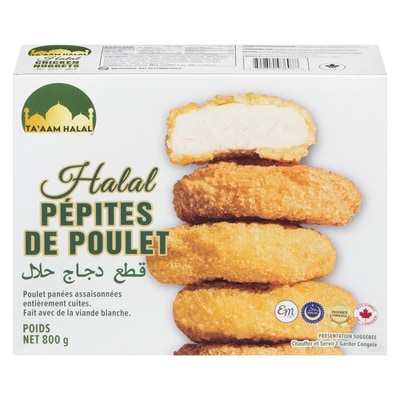 null Halal pépites de poulet 800 g, 1,25 $/100g