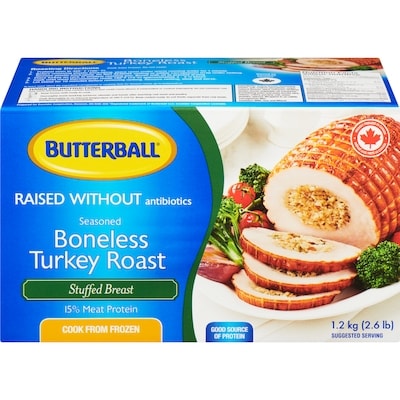Butterball Boneless Turkey Roast, Stuffed Breast 1.2 kg, $2.50/100g