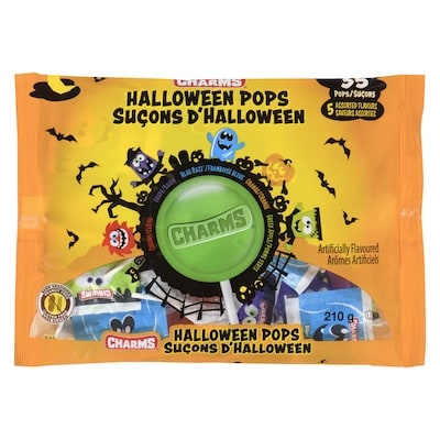 Charms Blow Pop Halloween Pops 5 Assorted Flavours 210 g, $2.38/100g