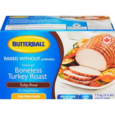 Butterball Boneless Turkey Roast, Turkey Breast 1.2 kg, $2.50/100g