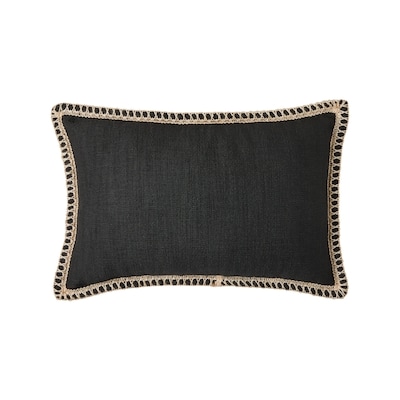 Life at Home Decorative Oblong Patio Cushion - Black 1 ea, $19.00/1ea