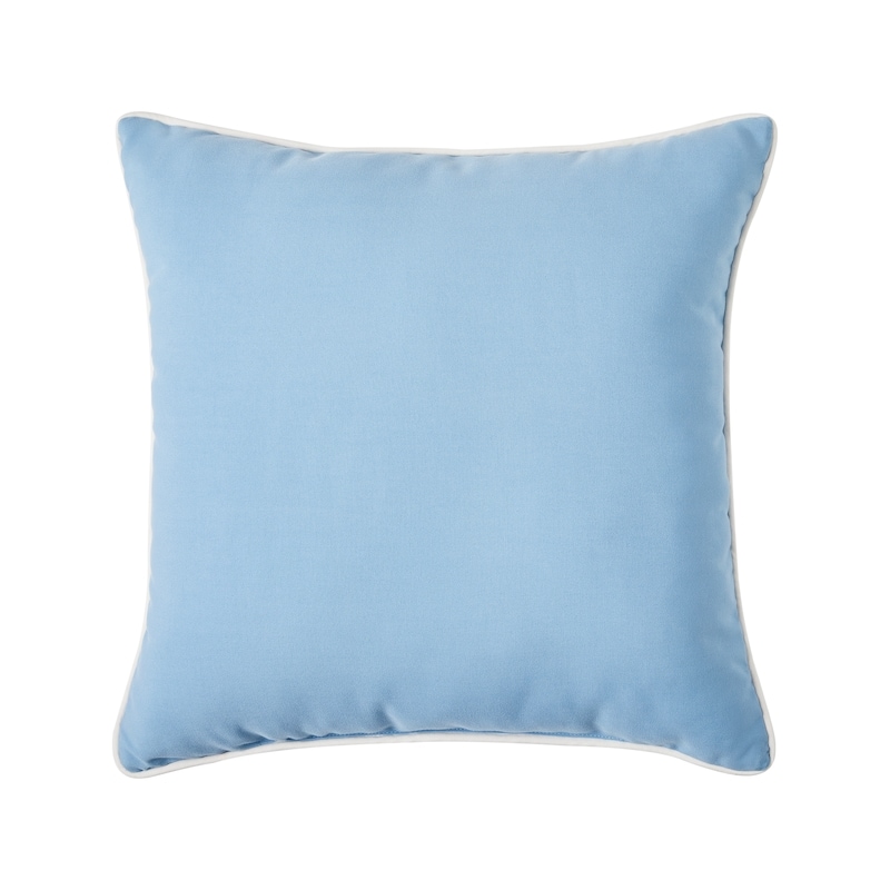 Decorative Patio Cushion - Blue Ikat