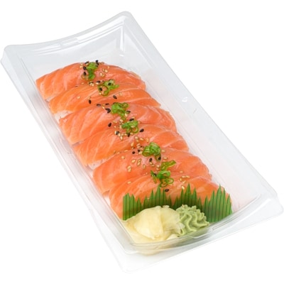 Zenshi Poke Nigiri - Salmon 6pc (Available after 11am) 232 g, $6.03/100g
