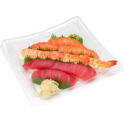 Zenshi Super Marina Plate - Salmon, Shrimp, Tuna 9pc (Available after 11am) 309 g, $6.15/100g