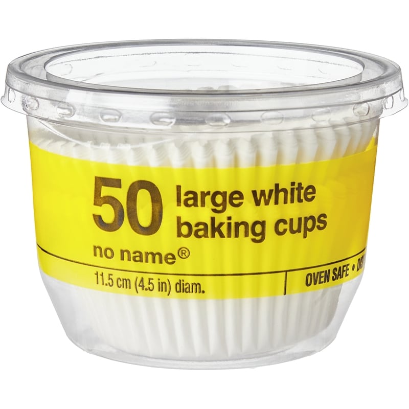 Large White Baking Cups 50 Pack