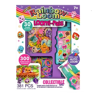 null Kit de bracelet à breloques en élastique avec Auto Loom, Loomi-Pals, ensemble de 381 pièces 1 ea, 10,00 $/1ch