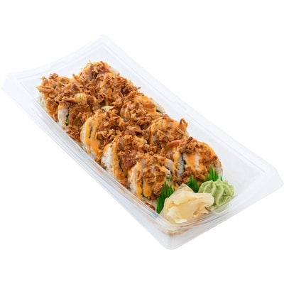 Zenshi Crunchy CA Roll 10pc (Brown Rice) (Available after 11am) 230 g, $4.56/100g