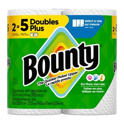 Bounty Paper Towels Select-A-Size, 2 Count 2 ea, $5.50/1ea