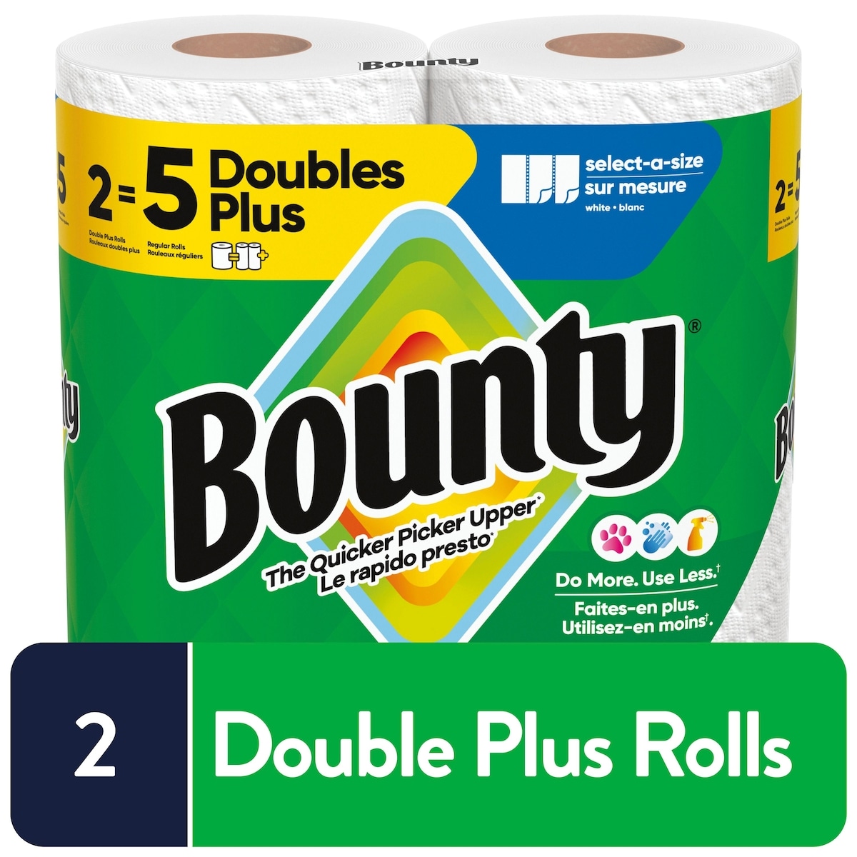 Bounty Select-a-Size Paper Towel, 2 Equal 5 Rolls, 103 Sheets per roll  2 ea, $5.25/1ea