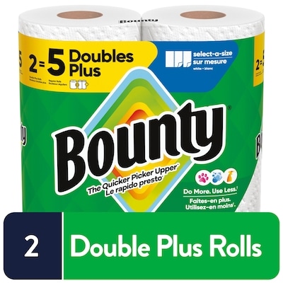 Bounty Select-a-Size Paper Towel, 2 Equal 5 Rolls, 103 Sheets per roll  2 ea, $5.25/1ea