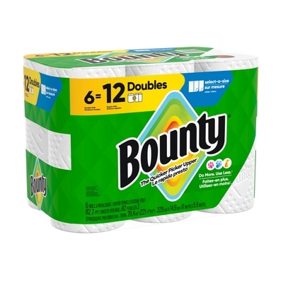 Bounty Essuie-tout Sur mesure, 6 unités 6 ea, 3,58 $/1ch