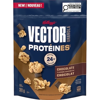 Kelloggs Vector Protein Granola Chocolate Flavour 311 g, $1.61/100g