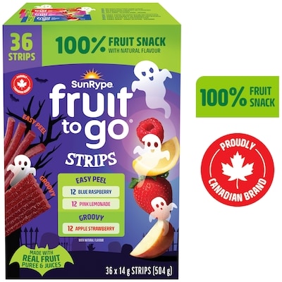 Sun Rype Fruit to Go Halloween 100% Fruit Snack Variety Pack 36 x 14g 14 g, $114.21/100g