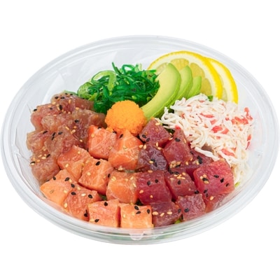Zenshi Big Wave Poke Bowl - Albacore, Salmon, Tuna (Available after 11am) 442 g, $3.84/100g