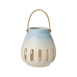Life at Home LED Ceramic Lantern - Blue 1 ea, $24.00/1ea