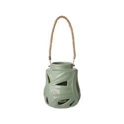 Life at Home LED Ceramic Lantern - Sage 1 ea, $16.00/1ea
