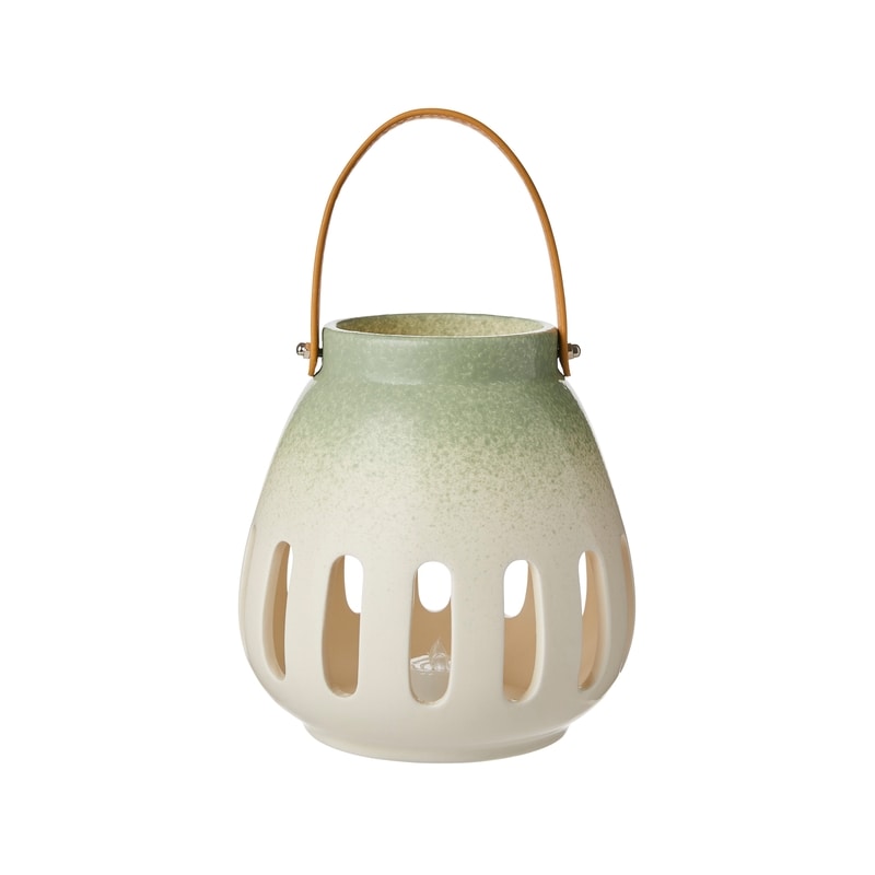 LED Ceramic Lantern - Green