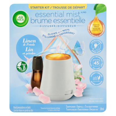 Air Wick Trousse de départ lin et pétales bruine parfumée 20 ml, 74,95 $/100ml