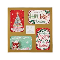 Life at Home Assortiment de 24 cartes de souhaits assorties – Holly Jolly Christmas 1 ea, 12,00 $/1ch
